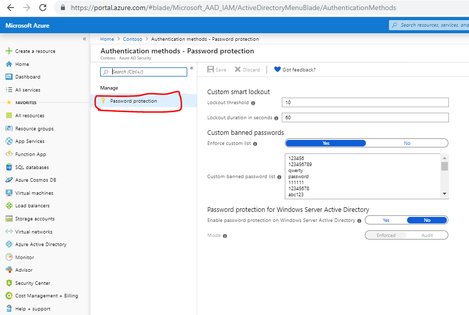 Configure NCSC Top Passwords List in Azure AD